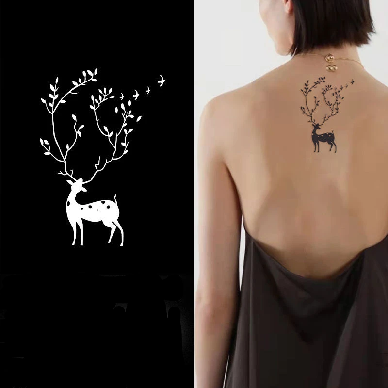 2022 New INS Style Forest Deer Art Waterproof Juice Tattoo Stickers for Woman Man Body Temporary Tattoo Fawn Fake Tattoo Arm
2022 New INS Style Forest Deer Art Waterproof Juice Tattoo Stickers for Woman Man Body Temporary Tattoo Fawn Fake Tattoo Arm