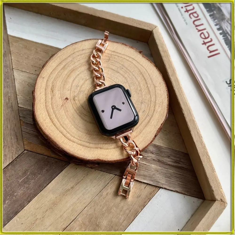 Watch Bracelet Brand New Watch Strap for Apple Watch Simple Chain Metal Watch Strap Universal for iwatch 1/2/3/4/5/6/7
Watch Bracelet Brand New Watch Strap for Apple Watch Simple Chain Metal Watch Strap Universal for iwatch 1/2/3/4/5/6/7