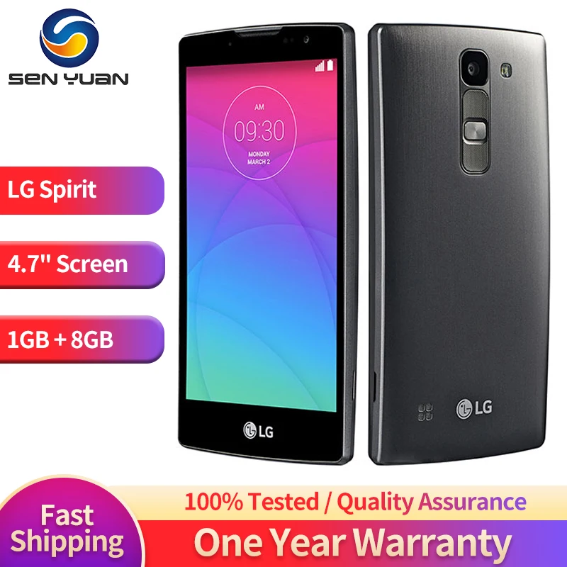 

Original LG Spirit H440 4G LTE Mobile Phone Refurbished-99%New 4.7" 1GB RAM 8GB ROM WiFi 8MP+1MP Quad Core Andriod SmartPhone