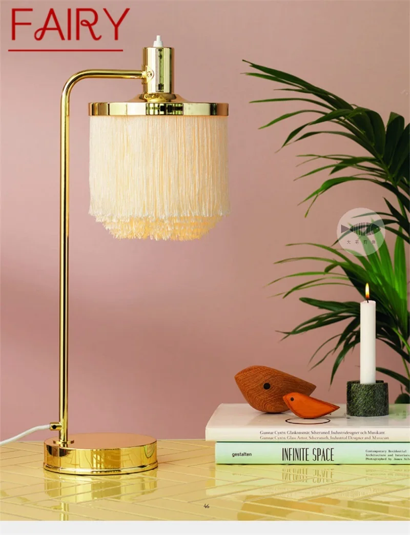 FAIRY Postmodern Table Lamp Creative Tassel Shade Romantic Desk Light LED Decoration For Home Bedside
FAIRY Postmodern Table Lamp Creative Tassel Shade Romantic Desk Light LED Decoration For Home Bedside