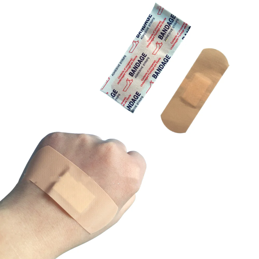 100pcs/set Bandage Emergency First Aid Bandage Plaster PE Waterproof Breathable Sterile Wound Paste Medic Band Aid 
100pcs/set Bandage Emergency First Aid Bandage Plaster PE Waterproof Breathable Sterile Wound Paste Medic Band Aid