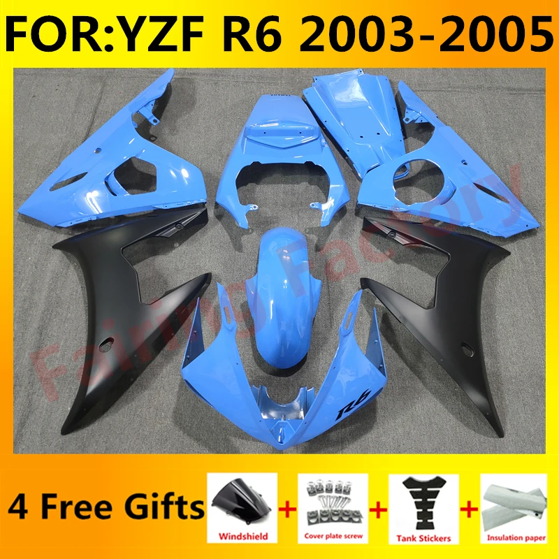 NEW ABS Motorcycle Injection full Fairing Kit fit For YZF R6 2003 2004 2005 YFZ-R6 03 04 05 Bodywork Fairings kit set blue black
NEW ABS Motorcycle Injection full Fairing Kit fit For YZF R6 2003 2004 2005 YFZ-R6 03 04 05 Bodywork Fairings kit set blue black