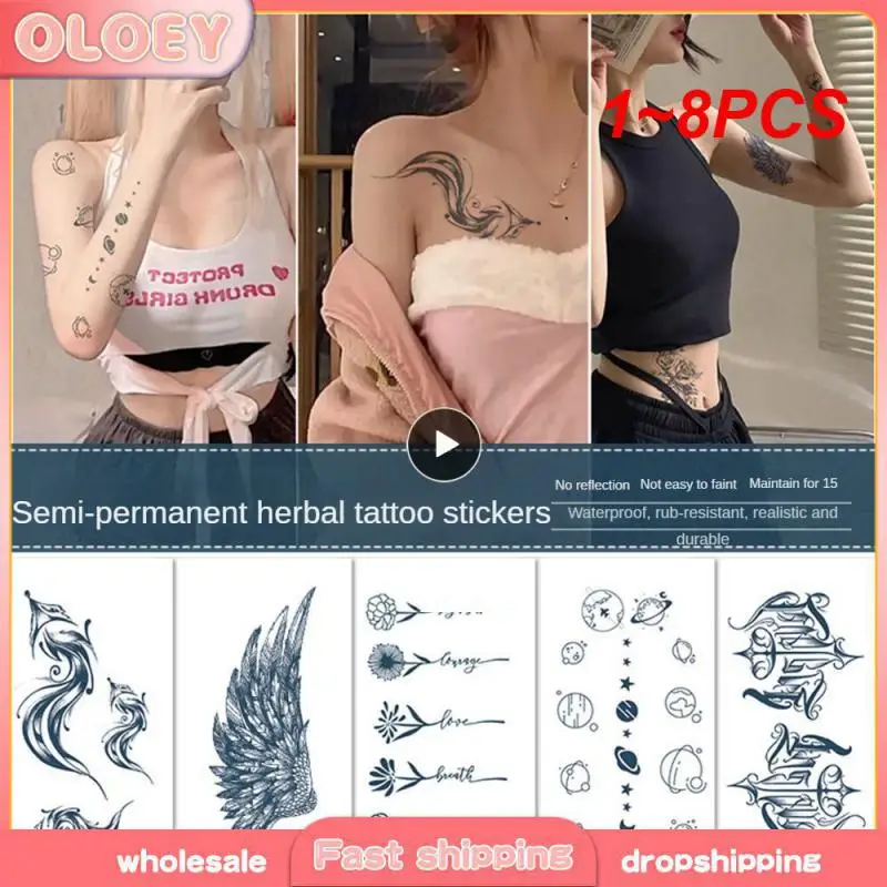 1 ~ 8 шт., черная роза, временная татуировка, наклейка, цветок, Бабочка, тело, ноги, искусство рук, Реалистичная поддельная татуировка, фестиваль, искусство
1 ~ 8 шт., черная роза, временная татуировка, наклейка, цветок, Бабочка, тело, ноги, искусство рук, Реалистичная поддельная татуировка, фестиваль, искусство