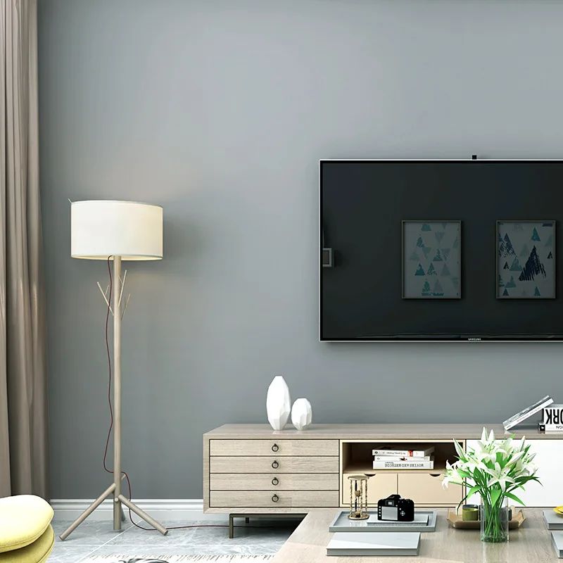 Solid Color Wallpaper Modern Simple Bedroom Plain Living Room Studio Restaurant Background Nordic Style Gray Wallpaper
Solid Color Wallpaper Modern Simple Bedroom Plain Living Room Studio Restaurant Background Nordic Style Gray Wallpaper