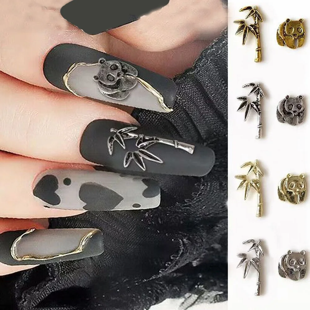 20pcs/lot Cartoon Panda Bamboo Nail Art Charms 3D Retro Gold Silver Panda Bamboo Nail Art Decoration Cute DIY Nail Accessories
20pcs/lot Cartoon Panda Bamboo Nail Art Charms 3D Retro Gold Silver Panda Bamboo Nail Art Decoration Cute DIY Nail Accessories