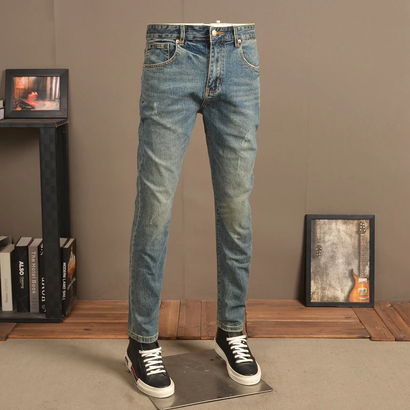 2022 Men Cotton Straight Classic Jeans Spring Autumn Male Denim Pants Men Long Pants Slim Jeans Trousers High Quality Y63
2022 Men Cotton Straight Classic Jeans Spring Autumn Male Denim Pants Men Long Pants Slim Jeans Trousers High Quality Y63