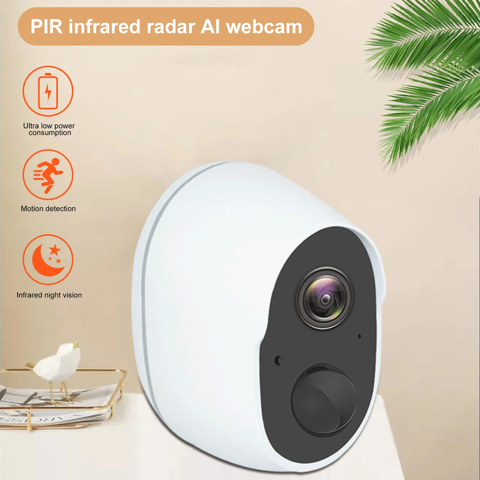 IP-камера видеонаблюдения, 1080P, Wi-Fi, с аккумулятором
IP-камера видеонаблюдения, 1080P, Wi-Fi, с аккумулятором