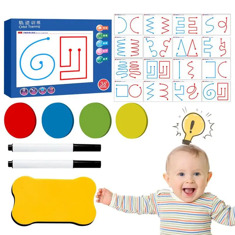 Montessori Drawing Toy Pen Control Training Color Shape Match Game Set Toddler Learn Activities Educational Book
Montessori Drawing Toy Pen Control Training Color Shape Match Game Set Toddler Learn Activities Educational Book