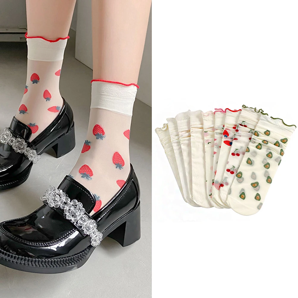 Breathable Socks Glass Silk Socks Lolita Lace Ruffle Sock Ultra-thin Transparent Crystal Silk Socks Casual Socks Sports Socks
Breathable Socks Glass Silk Socks Lolita Lace Ruffle Sock Ultra-thin Transparent Crystal Silk Socks Casual Socks Sports Socks