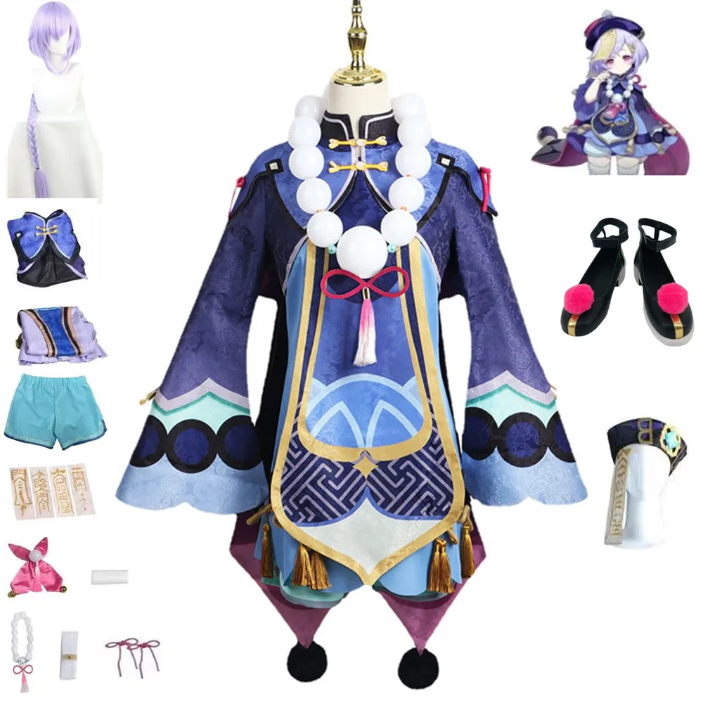 Anime Game Genshin Impact Qiqi Cosplay Costume Coat Dress Wig Shoes Accessories Necklace Earrings Man Woman Adult Halloween Suit
Anime Game Genshin Impact Qiqi Cosplay Costume Coat Dress Wig Shoes Accessories Necklace Earrings Man Woman Adult Halloween Suit