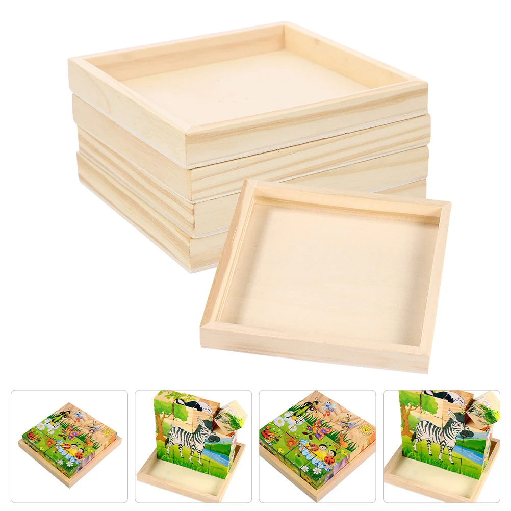 5 Pcs Wooden Pallet Blocks Tray Square Serving Trays Toys Puzzle Holder Unfinished Household Nested 3d Organizer
5 Pcs Wooden Pallet Blocks Tray Square Serving Trays Toys Puzzle Holder Unfinished Household Nested 3d Organizer