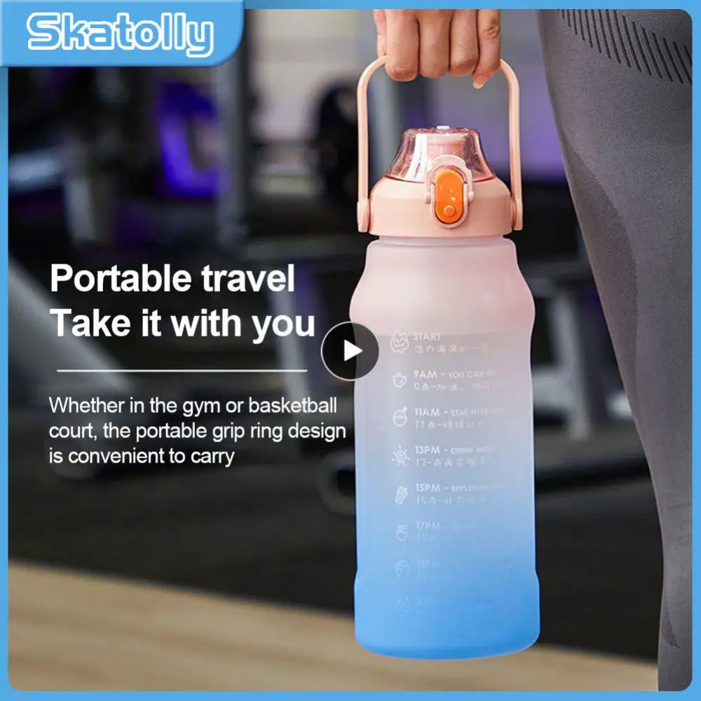 Water Cups Large Capacity With Time Marker Straw Cup Gradient Color Gradient Color Sports Bottle Water Bottle New Plastic
Water Cups Large Capacity With Time Marker Straw Cup Gradient Color Gradient Color Sports Bottle Water Bottle New Plastic