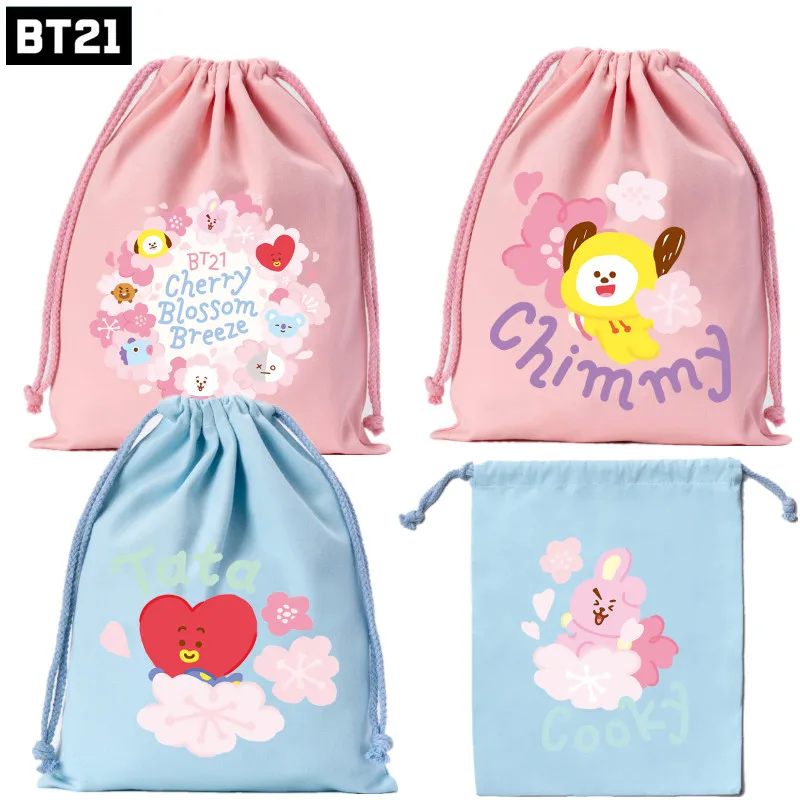 Kpop Bt21 Handbag Drawstring Canvas Organizer Kawaii Cartoon Animals High Capacity Portable Change Keys Cell Phone Cosmetic Bag
Kpop Bt21 Handbag Drawstring Canvas Organizer Kawaii Cartoon Animals High Capacity Portable Change Keys Cell Phone Cosmetic Bag