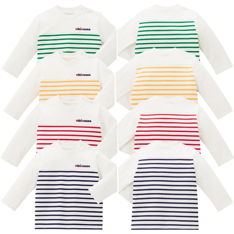 2022 Children's Clothing Japanese Fashion Brand Boys And Girls Simple Letter Logo Striped Long Sleeve T-shirt Crewneck
2022 Children's Clothing Japanese Fashion Brand Boys And Girls Simple Letter Logo Striped Long Sleeve T-shirt Crewneck