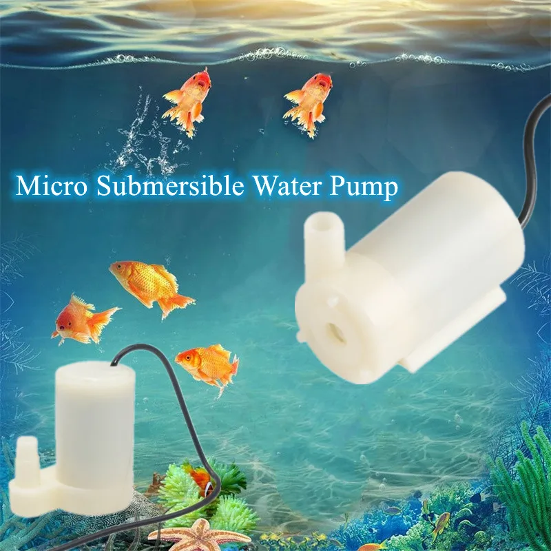USB Interface Micro Submersible Water Pump 5V DC White Aquarium Mini Small Fountains Household Horizontal Vertical Type Pumps
USB Interface Micro Submersible Water Pump 5V DC White Aquarium Mini Small Fountains Household Horizontal Vertical Type Pumps