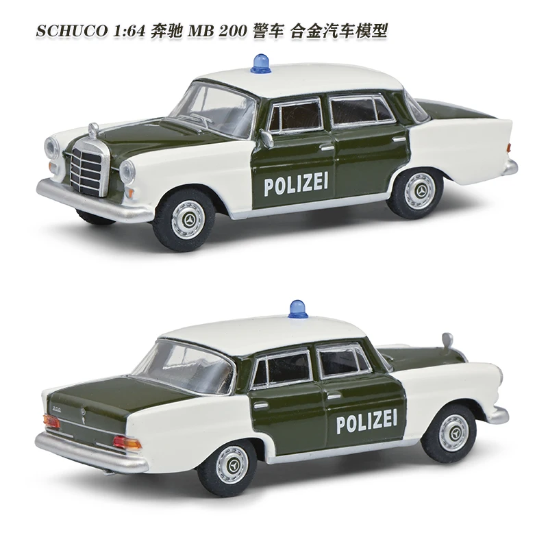 schuco Shuke 1:64 Mercedes-Benz MB 200 police car alloy car model car model collection decoration gift 
schuco Shuke 1:64 Mercedes-Benz MB 200 police car alloy car model car model collection decoration gift