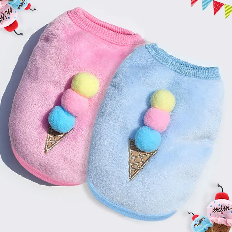 Winter pet Vest cute Ice Cream print dog coat plus velvet cat clothes puppy kitten warm cotton coat French Bulldog Clothing
Winter pet Vest cute Ice Cream print dog coat plus velvet cat clothes puppy kitten warm cotton coat French Bulldog Clothing