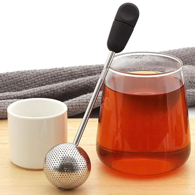 Tea Infusers Good Sealing Soft Handle 304 Stainless Steel Soup Pot Spoon Rotatable Tea Strainer Kitchen Mesh Drain Filter Drain
Tea Infusers Good Sealing Soft Handle 304 Stainless Steel Soup Pot Spoon Rotatable Tea Strainer Kitchen Mesh Drain Filter Drain