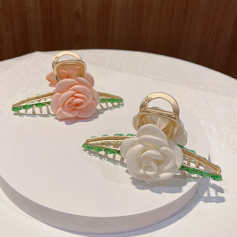 Fabric Camellia Flower Hair Claw Clips Elegant Hair Clip Shark Clip Hairpins Ponytail Holder Barrettes Headwear Hair Accessories
Fabric Camellia Flower Hair Claw Clips Elegant Hair Clip Shark Clip Hairpins Ponytail Holder Barrettes Headwear Hair Accessories