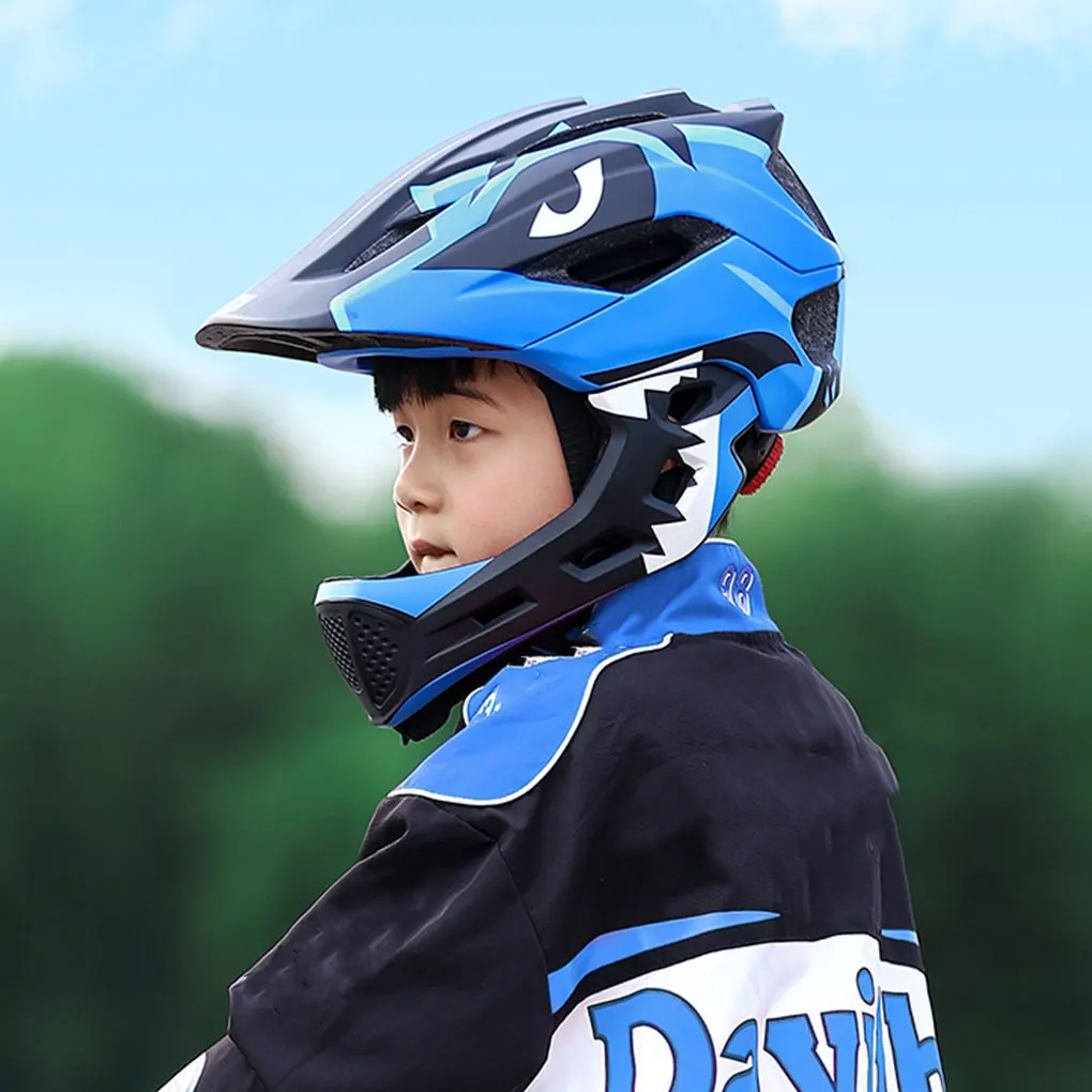 

Kids Bike Helmet Detachable Full Face Multiple Wearing Methods For Flexibility Kids Full Face Helmet yellow