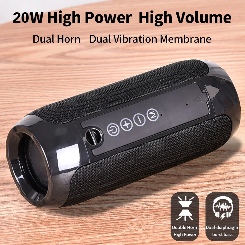 Portable Bluetooth Speaker Wireless Waterproof Bass Column Car Outdoor Card Soundbox Stereo Home Subwoofer HIFI Audio FM Radio
Portable Bluetooth Speaker Wireless Waterproof Bass Column Car Outdoor Card Soundbox Stereo Home Subwoofer HIFI Audio FM Radio