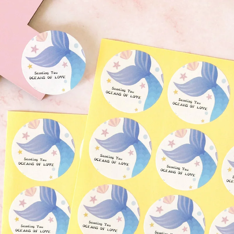120pcs(10 sheets) Mermaid Stickers Cute Cartoon Animal Paper Sticker Party Gift Decoration Sealing Labels Baking Packing Supplie
120pcs(10 sheets) Mermaid Stickers Cute Cartoon Animal Paper Sticker Party Gift Decoration Sealing Labels Baking Packing Supplie