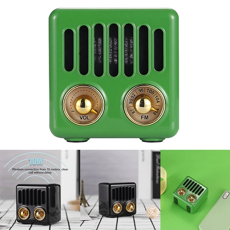 Retro Radio Bluetooth Speaker, FM Radio With Old Fashioned Classic Style, AUX Bluetooth TF Card MP3 Player
Retro Radio Bluetooth Speaker, FM Radio With Old Fashioned Classic Style, AUX Bluetooth TF Card MP3 Player