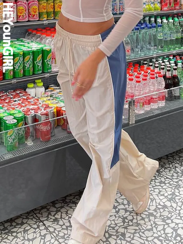 HEYounGIRL Casual Streetwear Wide Leg Trousers Harajuku Fashion Summer Korean Sweatpants Y2K Patchwork Color Loose Jogger Pants
HEYounGIRL Casual Streetwear Wide Leg Trousers Harajuku Fashion Summer Korean Sweatpants Y2K Patchwork Color Loose Jogger Pants