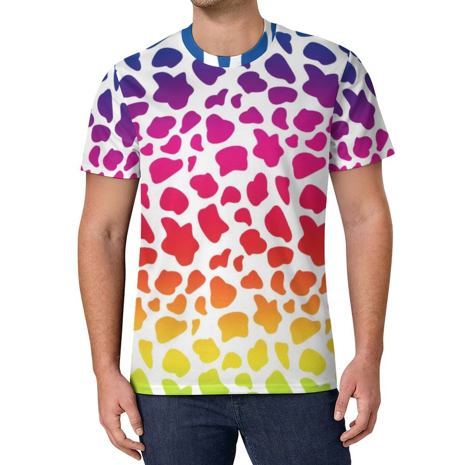 Rainbow Cow T Shirt Funny Animal Print Vintage T Shirts Funny Tee Shirt Summer Short Sleeve Graphic Top Tees
Rainbow Cow T Shirt Funny Animal Print Vintage T Shirts Funny Tee Shirt Summer Short Sleeve Graphic Top Tees