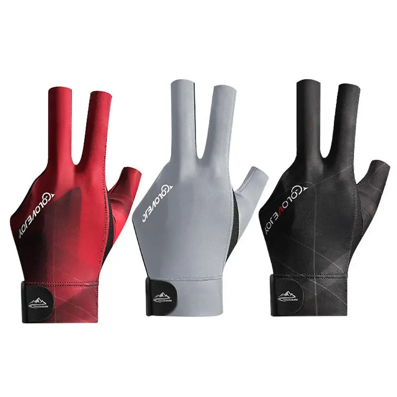 Billiards Finger Snooker Gloves 3 Fingers Pool Gloves For Women Men Billiard Shooters Sports Accessories
Billiards Finger Snooker Gloves 3 Fingers Pool Gloves For Women Men Billiard Shooters Sports Accessories