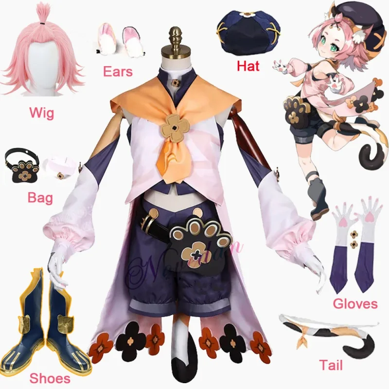 Anime Genshin Impact Mondstadt Diona Wig Uniform Shoes Outfit Games Cosplay Costumes
Anime Genshin Impact Mondstadt Diona Wig Uniform Shoes Outfit Games Cosplay Costumes
