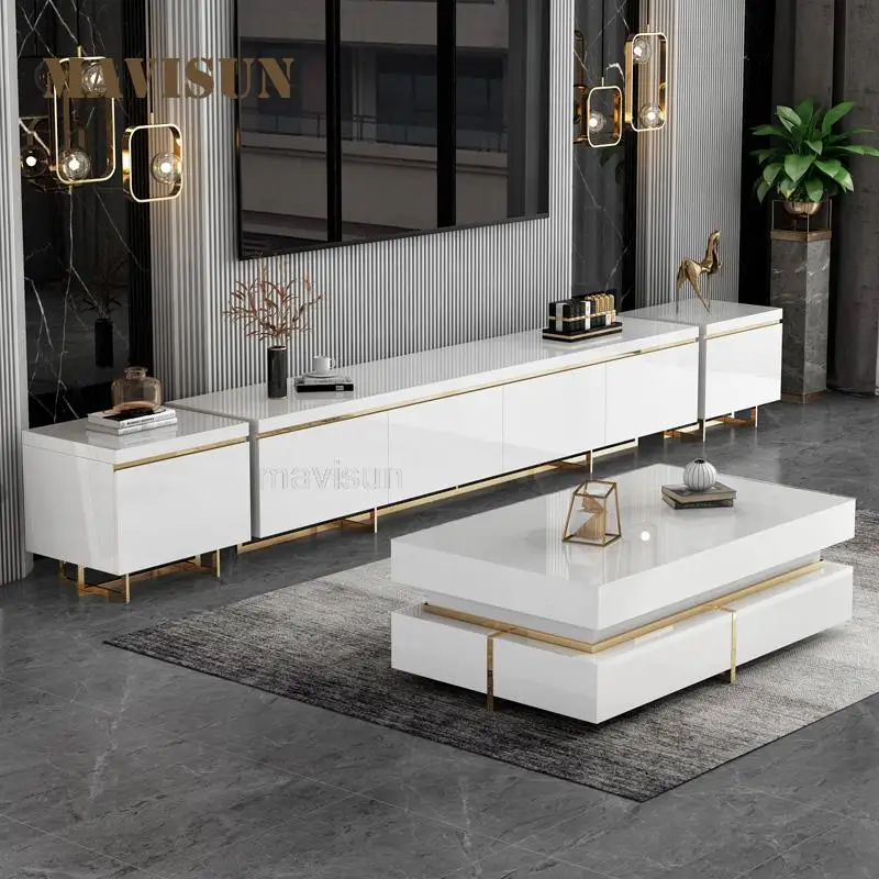 Modern Furniture For Home High-End Living Room Center Table And TV Cabinet Set Simple Luxury Loft Coffee Table Family Used
Modern Furniture For Home High-End Living Room Center Table And TV Cabinet Set Simple Luxury Loft Coffee Table Family Used