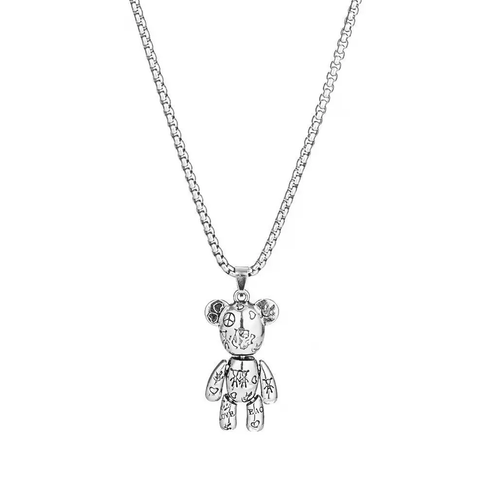 Violent Bear Titanium Steel Necklace Hip Hop Male Hipster Punk Winter Sweater Chain Fashion Jewelry Ladies and Girls Party Gifts
Violent Bear Titanium Steel Necklace Hip Hop Male Hipster Punk Winter Sweater Chain Fashion Jewelry Ladies and Girls Party Gifts