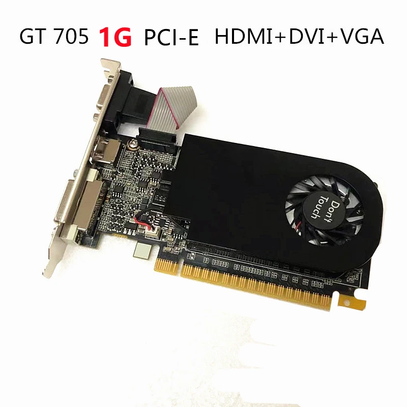 Высококачественная видеокарта для Sapphire GT705 с низким энергопотреблением, реальная 1G PCI-E видеокарта HDMI + VGA + DVI
Высококачественная видеокарта для Sapphire GT705 с низким энергопотреблением, реальная 1G PCI-E видеокарта HDMI + VGA + DVI