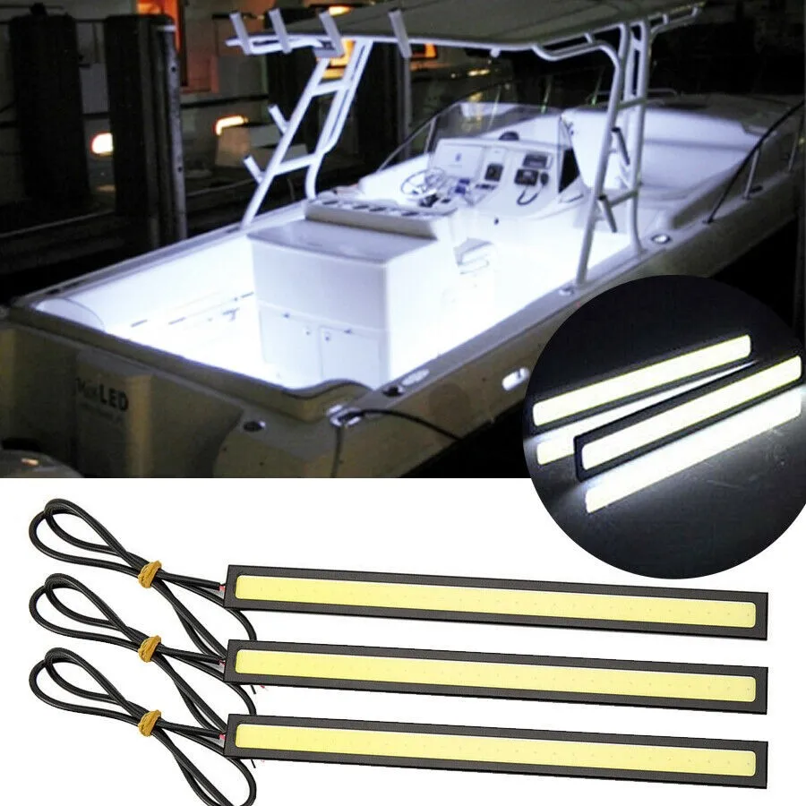 

3pcs Marine Car Driving 170mm LED Large Lights 12V Cool White LED Courtesy Car Boat Atmosphere Lamp Waterproof Signal Light
