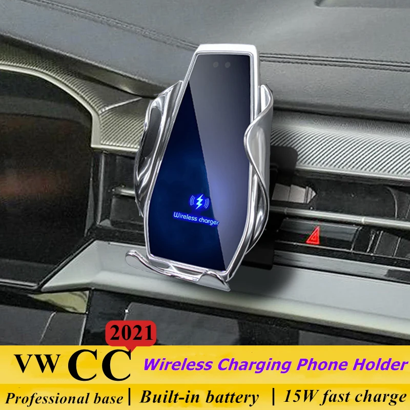 Wireless Car Charger, 15W Qi Fast Charging Auto-Clamping Car Phone Holder Mount for VW Volkswagen CC 2021 with Car Logo
Wireless Car Charger, 15W Qi Fast Charging Auto-Clamping Car Phone Holder Mount for VW Volkswagen CC 2021 with Car Logo
