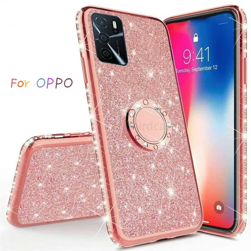 Ring Holder Silicone Case for OPPO A52 A53s A72 A92 A1K A3S A5S Diamond Glitter Cover OPPO A16 S A54S A31 A9 2020 A91 A83 Coque
Ring Holder Silicone Case for OPPO A52 A53s A72 A92 A1K A3S A5S Diamond Glitter Cover OPPO A16 S A54S A31 A9 2020 A91 A83 Coque
