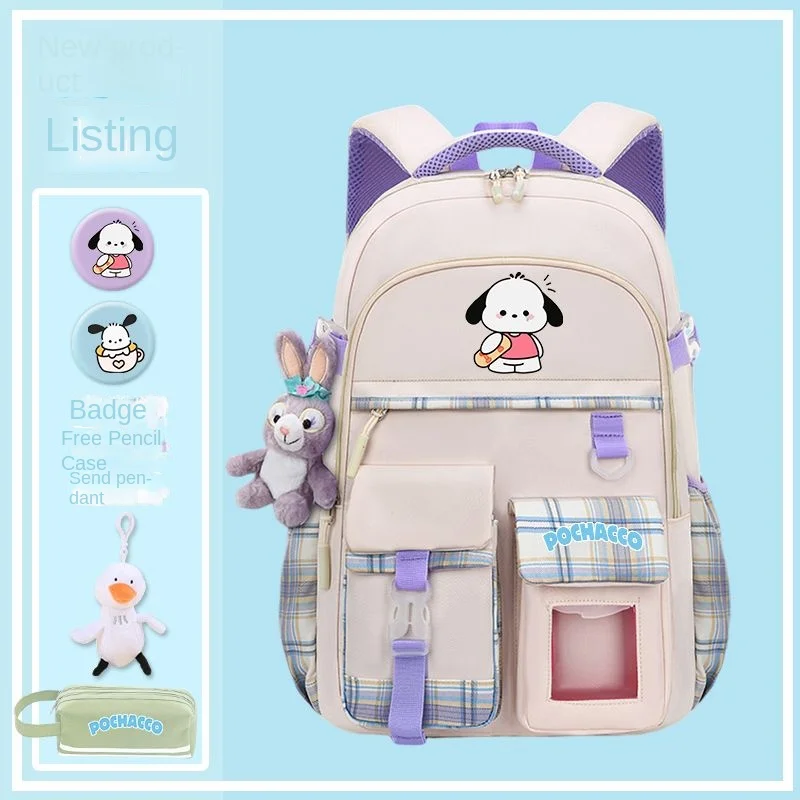Школьный ранец Sanrio Pacha для собак, вместительный Детский рюкзак для учеников младшей и старшей школы
Школьный ранец Sanrio Pacha для собак, вместительный Детский рюкзак для учеников младшей и старшей школы