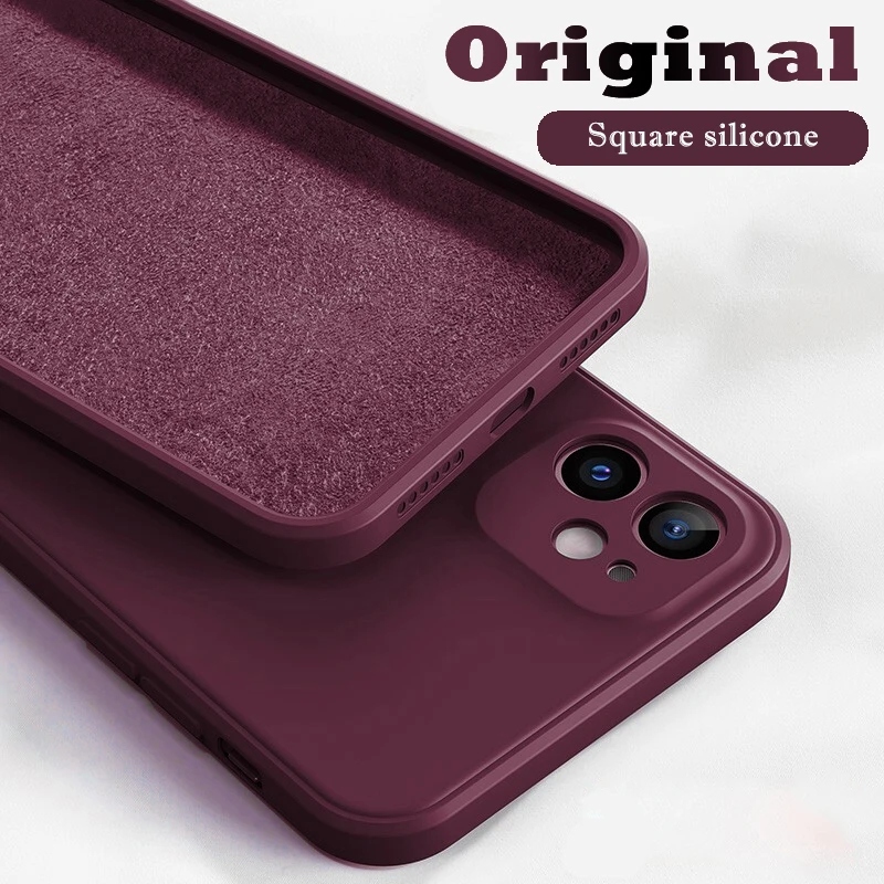 Square Liquid Silicone Case For iPhone 11 12 13 Pro Max Mini Full Protector Case For iPhone XS MAX XR X 7 8 PLUS SE2 Cover
Square Liquid Silicone Case For iPhone 11 12 13 Pro Max Mini Full Protector Case For iPhone XS MAX XR X 7 8 PLUS SE2 Cover