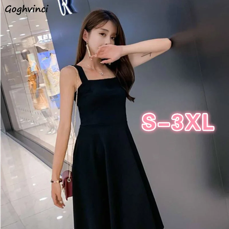Women Sleeveless Dress Summer Solid Square Collar Plus Size 3XL Loose Elegant Stylish Ins Hot Chic Casual Ladies Korean Fashion
Women Sleeveless Dress Summer Solid Square Collar Plus Size 3XL Loose Elegant Stylish Ins Hot Chic Casual Ladies Korean Fashion