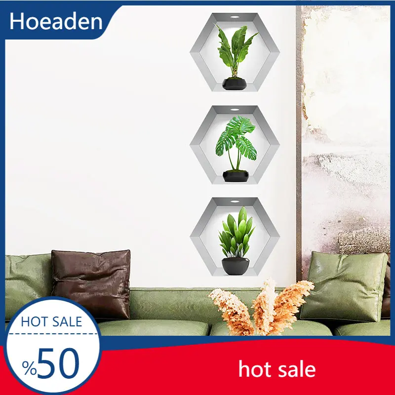 3pcs/set 3D Stereoscopic Potted Wall Stickers Living Room Decorative Wallpaper Self-adhesive Plant and Flower PVC Stickers
3pcs/set 3D Stereoscopic Potted Wall Stickers Living Room Decorative Wallpaper Self-adhesive Plant and Flower PVC Stickers