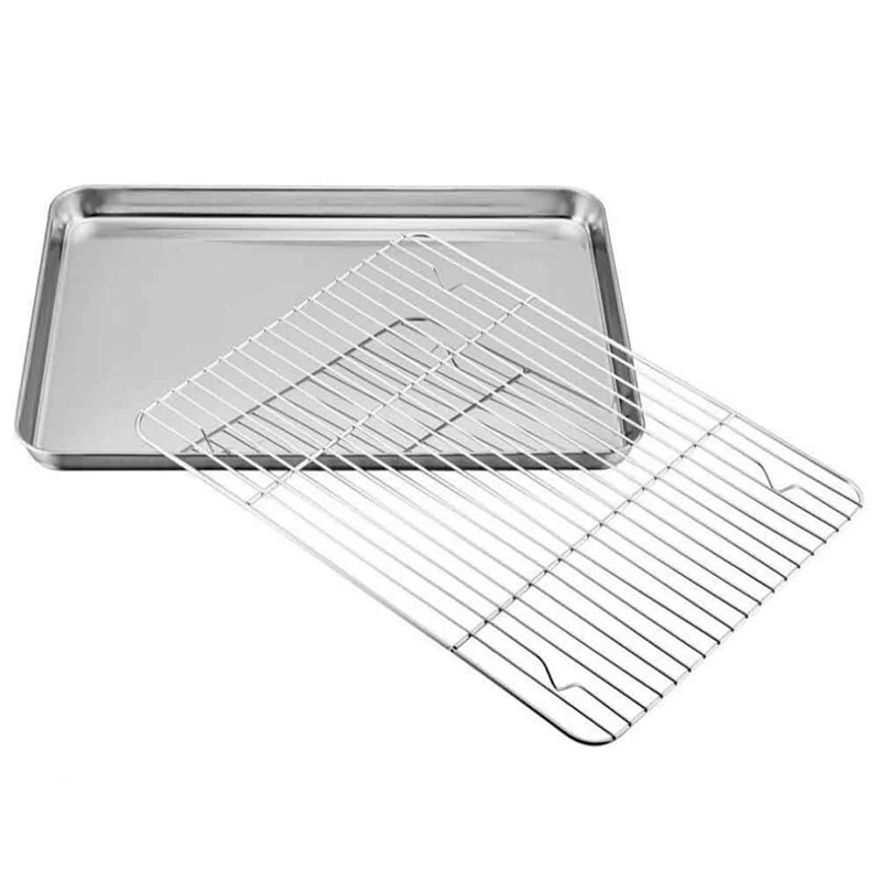 Противень для выпечки с подставкой, противень для выпечки из нержавеющей стали, тарелка для печенья с охлаждающей полкой, стеллаж для слива ...
Противень для выпечки с подставкой, противень для выпечки из нержавеющей стали, тарелка для печенья с охлаждающей полкой, стеллаж для слива ...