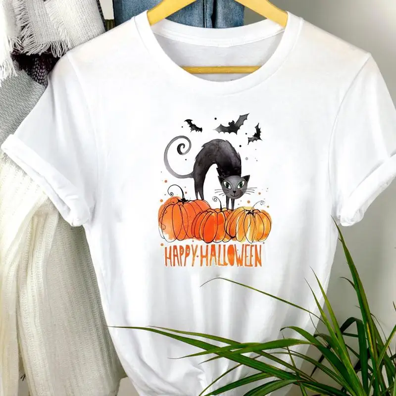 Women Pumpkin Cat Watercolor Autumn Halloween Fall Thanksgiving Clothing Cartoon Print Tshirt Nice Tee Top Graphic T-shirt
Women Pumpkin Cat Watercolor Autumn Halloween Fall Thanksgiving Clothing Cartoon Print Tshirt Nice Tee Top Graphic T-shirt