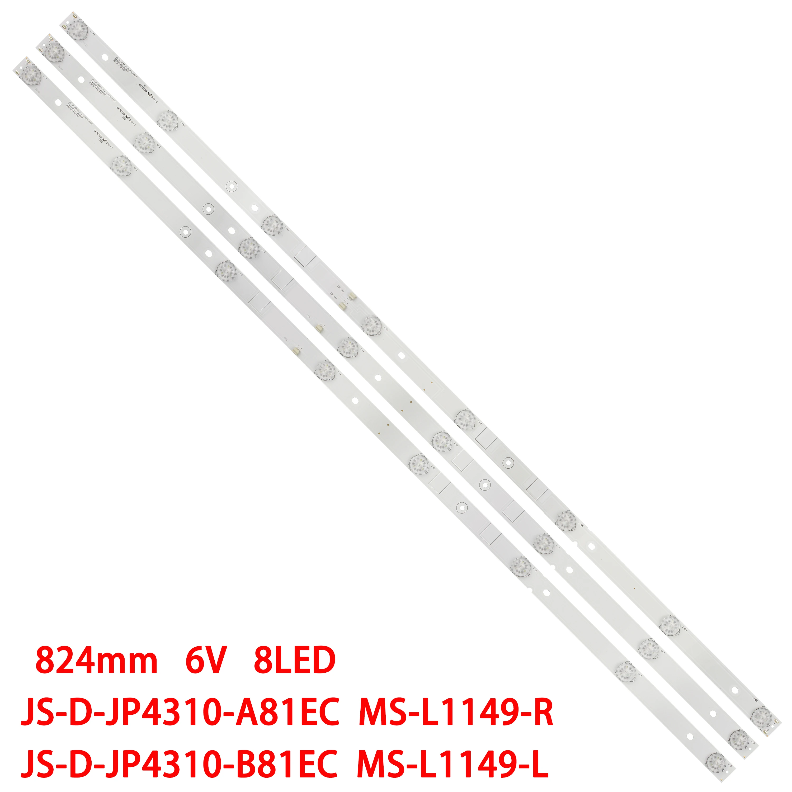 LED strip for JS-D-JP4310-A81EC JS-D-JP4310-B81EC E43DU1000 MCPCB MS-L1149-L MS-L1149-R R72-43D04-006-13 LD-4316 UA43EKII 43X600
LED strip for JS-D-JP4310-A81EC JS-D-JP4310-B81EC E43DU1000 MCPCB MS-L1149-L MS-L1149-R R72-43D04-006-13 LD-4316 UA43EKII 43X600