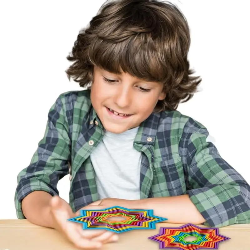 3D Magic Star Spiral Toy Sensory Fun Star 3D Blocks In Vision Funny 3D Stereo Miniature Multi-Functional Assembly Toys
3D Magic Star Spiral Toy Sensory Fun Star 3D Blocks In Vision Funny 3D Stereo Miniature Multi-Functional Assembly Toys