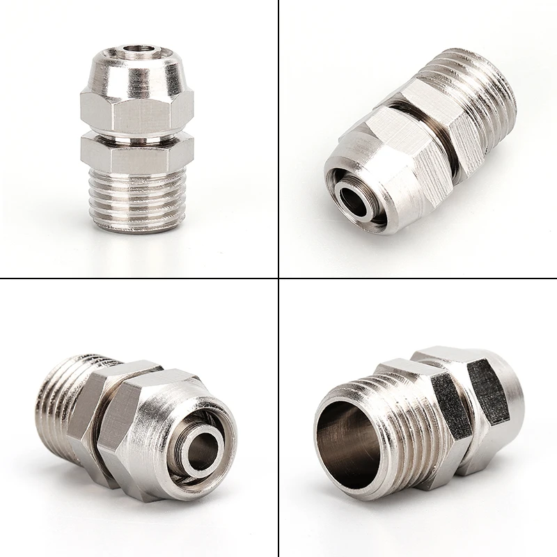 Brass Nickel Plated Thread PC 1/8 1/4 3/8 1/2 BSP 4mm 6mm 8mm Pneumatic Quick Connector Air Pneumatic Fitting Tube Connector 
Brass Nickel Plated Thread PC 1/8 1/4 3/8 1/2 BSP 4mm 6mm 8mm Pneumatic Quick Connector Air Pneumatic Fitting Tube Connector