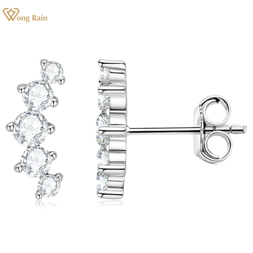 Wong Rain 925 Sterling Silver Real D Color Moissanite Diamonds Gemstone 18K Gold Plated Ear Stud Earrings for Women Fine Jewelry
Wong Rain 925 Sterling Silver Real D Color Moissanite Diamonds Gemstone 18K Gold Plated Ear Stud Earrings for Women Fine Jewelry