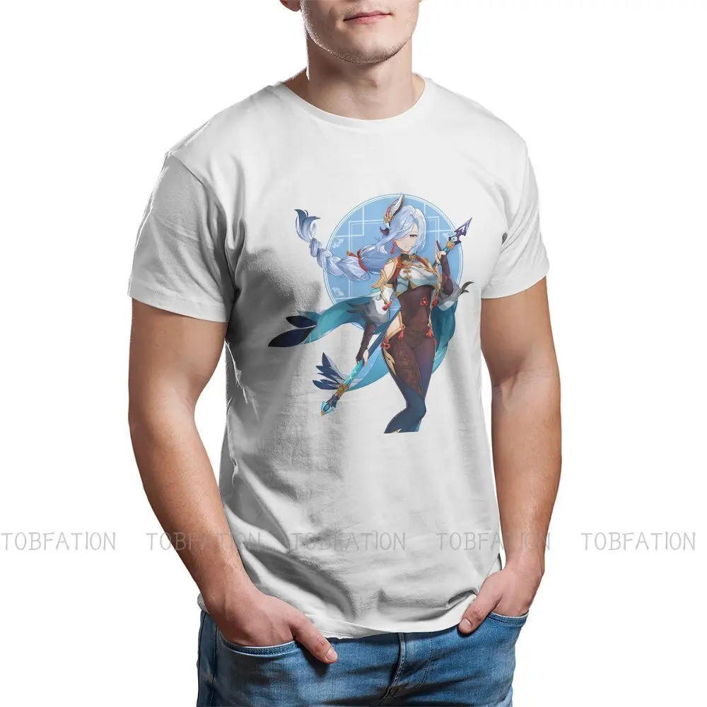 Shenhe Blue Hair TShirt For Male Genshin Impact Game Clothing Novelty T Shirt Comfortable Printed Fluffy
Shenhe Blue Hair TShirt For Male Genshin Impact Game Clothing Novelty T Shirt Comfortable Printed Fluffy