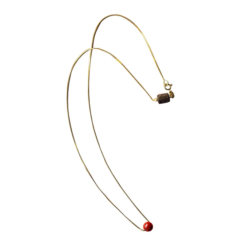 Animal Year Lucky Bead Safe Natural Raw Ore Cinnabar Necklace Clavicle Chain Simple Exquisite Eaglewood
Animal Year Lucky Bead Safe Natural Raw Ore Cinnabar Necklace Clavicle Chain Simple Exquisite Eaglewood