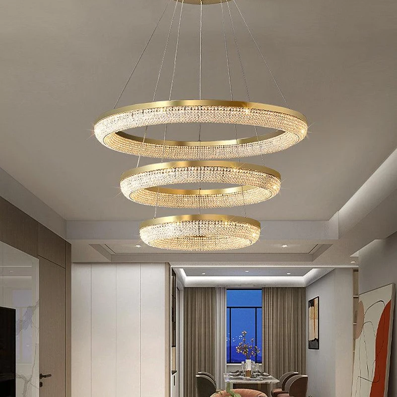 Nordic Light Luxury Crystal Chandelier Modern Dining Room Bedroom Living Room Lighting Style Indoor Lighting Glossy Round Lamps
Nordic Light Luxury Crystal Chandelier Modern Dining Room Bedroom Living Room Lighting Style Indoor Lighting Glossy Round Lamps